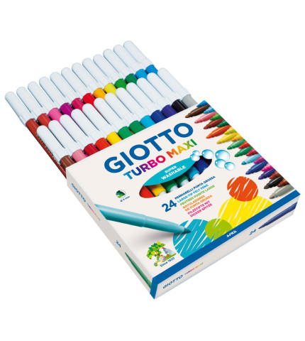 Μαρκαδόροι Giotto Turbo Maxi 24τμχ