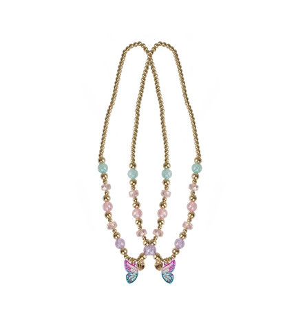 Σετ 2 Κολιέ Best Friends 'Φτερά Πεταλούδας'