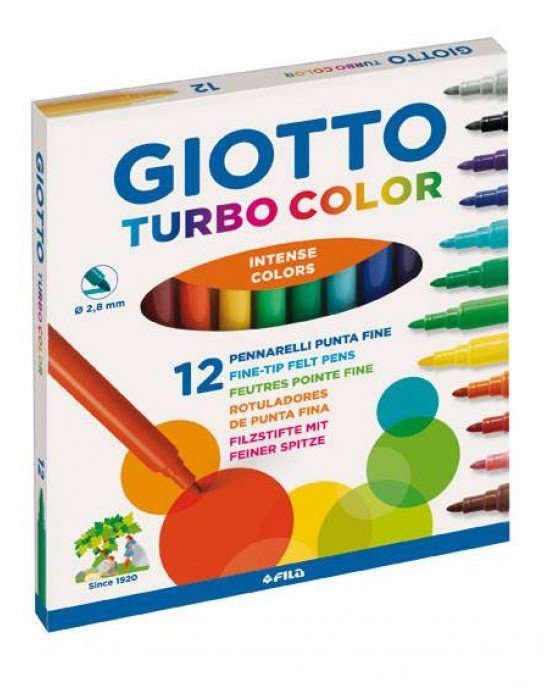 Giotto Turbo Color Μαρκαδόροι 12τμχ